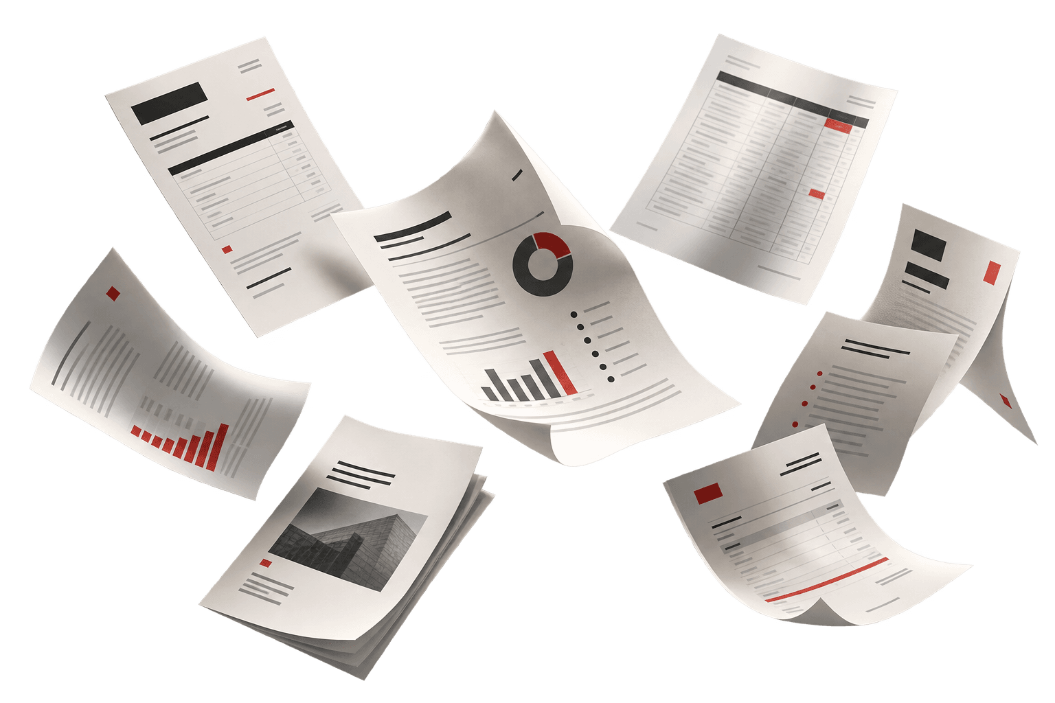 Fragmented spreadsheets and invoices